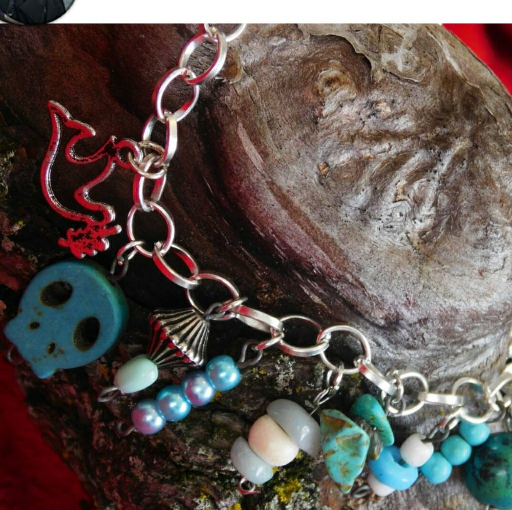 Turquoise Crystal Festival Healing Charm Bracelet